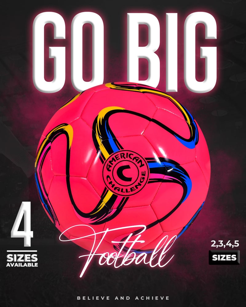 American Challenge Brasilia Soccer Ball â€“ Sizes 5, 4, 3 & 2 â€“ Youth & Adult Training Soccer Ball for Practice, Games & Grass Fields - Image 4